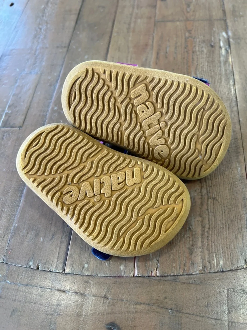 Native Charley hook and loop waterproof sandals little kid 4 purple